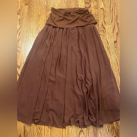 Anthropologie Drop Yoke-Waist Maxi Skirt - Picture 5 of 11